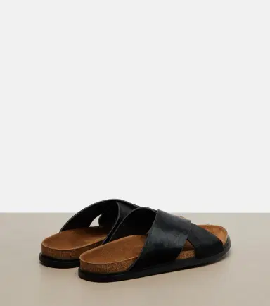 The Row Cross calf hair sandals | Thumbnail 2