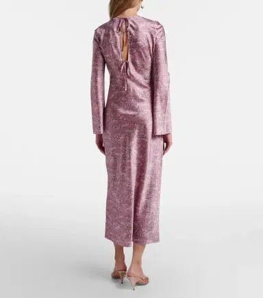 Veronica Beard Gemma floral silk-blend satin midi dress | Thumbnail 2