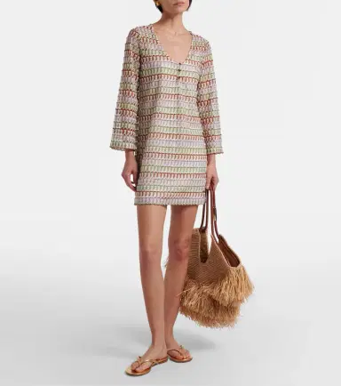 Veronica Beard Novien crochet minidress | Thumbnail 4 Veronica Beard Novien crochet minidress | Thumbnail 4