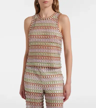 Veronica Beard Rhett crochet tank top | Thumbnail 2
