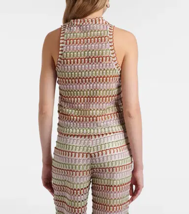 Veronica Beard Rhett crochet tank top | Thumbnail 3