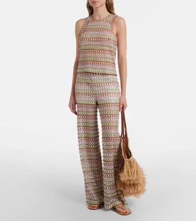 Veronica Beard Rhett crochet tank top | Thumbnail 4