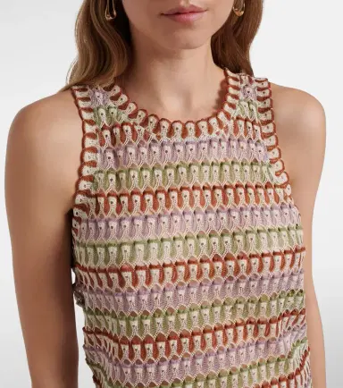 Veronica Beard Rhett crochet tank top | Thumbnail 5