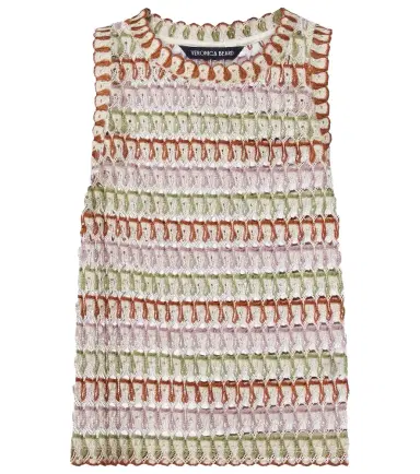 Veronica Beard Rhett crochet tank top | Thumbnail 1
