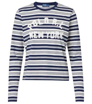 Polo Ralph Lauren Printed striped cotton T-shirt | Thumbnail 1