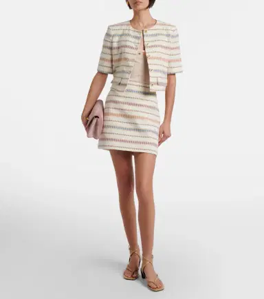 Veronica Beard Ohemia cotton and wool-blend miniskirt | Thumbnail 3 Veronica Beard Ohemia cotton and wool-blend miniskirt | Thumbnail 3