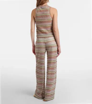 Veronica Beard Fatima crochet wide-leg pants | Thumbnail 4