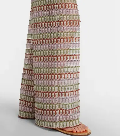 Veronica Beard Fatima crochet wide-leg pants | Thumbnail 5