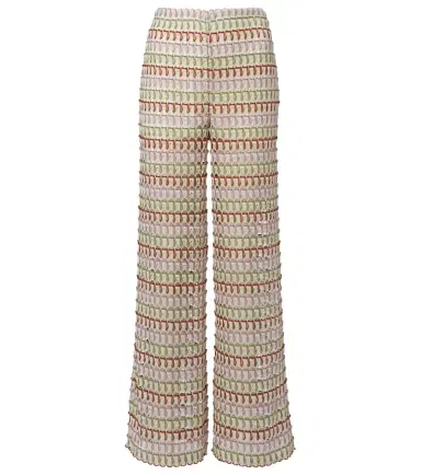 Veronica Beard Fatima crochet wide-leg pants | Thumbnail 1