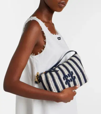 Miu Miu Striped crochet top-handle bag | Thumbnail 7 Miu Miu Striped crochet top-handle bag | Thumbnail 7