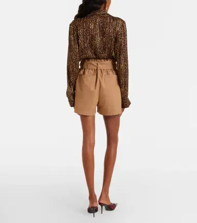 Saint Laurent Belted cotton shorts | Thumbnail 3 Saint Laurent Belted cotton shorts | Thumbnail 3
