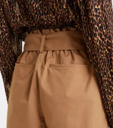 Saint Laurent Belted cotton shorts | Thumbnail 4 Saint Laurent Belted cotton shorts | Thumbnail 4