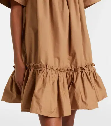 Saint Laurent Ruffled cotton minidress | Thumbnail 3