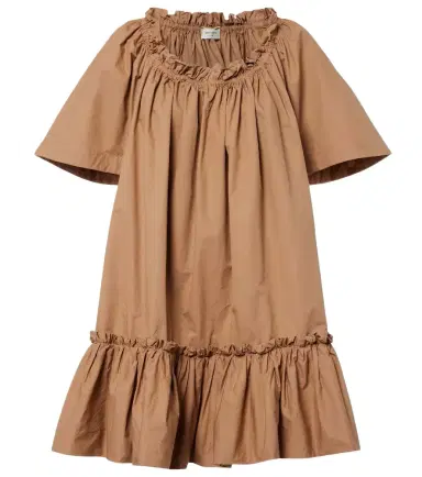 Saint Laurent Ruffled cotton minidress | Thumbnail 1
