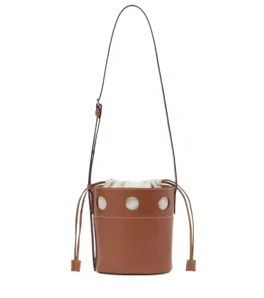Miu Miu Perforated leather bucket bag | Thumbnail 1