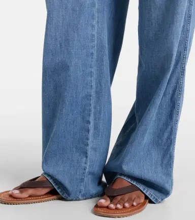 Miu Miu Chambray wide-leg pants | Thumbnail 5