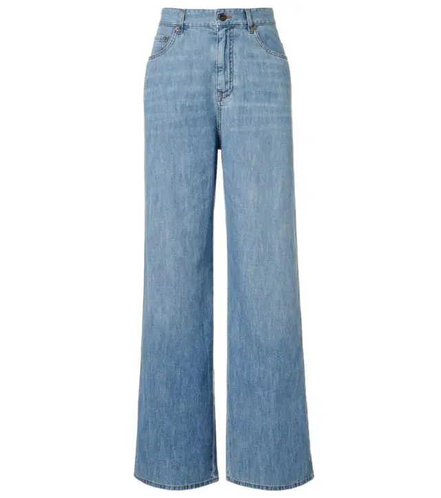 Miu Miu Chambray wide-leg pants