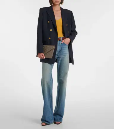 Saint Laurent Ribbed-knit silk top | Thumbnail 5
