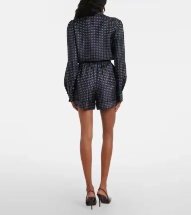 Saint Laurent Printed silk shorts | Thumbnail 4 Saint Laurent Printed silk shorts | Thumbnail 4