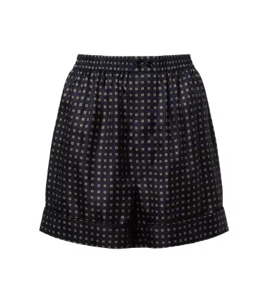 Saint Laurent Printed silk shorts | Thumbnail 1 Saint Laurent Printed silk shorts | Thumbnail 1