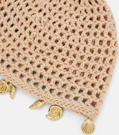 Oséree Oséree Embellished crochet cotton hat | Thumbnail 2
