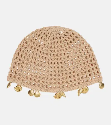 Oséree Oséree Embellished crochet cotton hat | Thumbnail 3