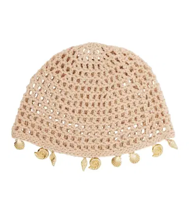 Oséree Oséree Embellished crochet cotton hat | Thumbnail 1