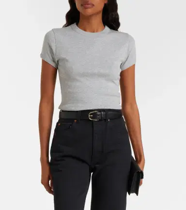 Saint Laurent Cassandre cotton jersey T-shirt | Thumbnail 2