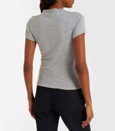 Saint Laurent Cassandre cotton jersey T-shirt | Thumbnail 3