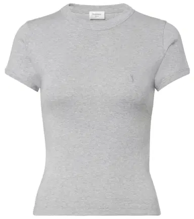 Saint Laurent Cassandre cotton jersey T-shirt | Thumbnail 1