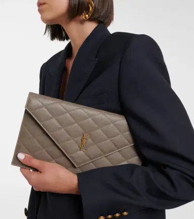 Saint Laurent Paris leather clutch | Thumbnail 5