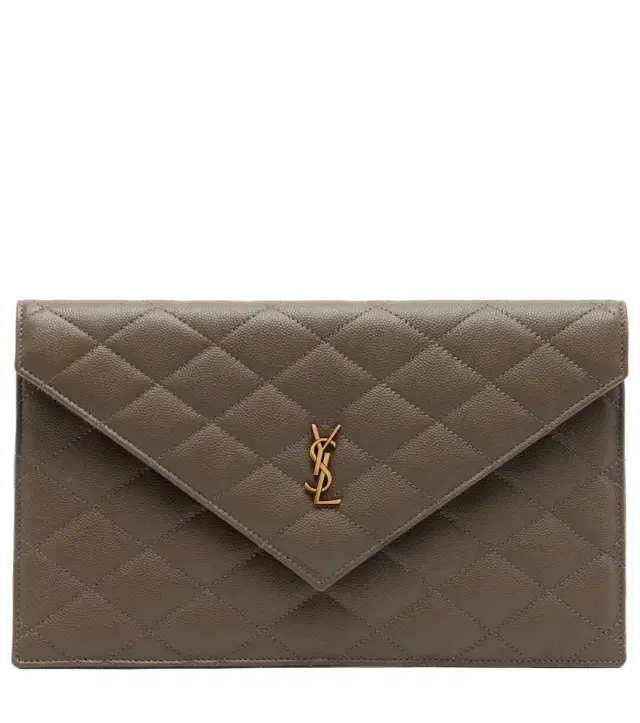 Saint Laurent Paris leather clutch