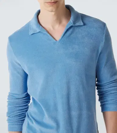 FEDELI Cotton terry polo shirt | Thumbnail 3