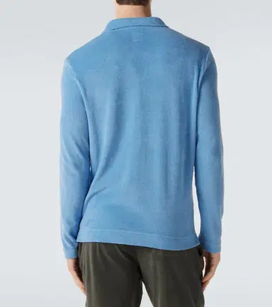 FEDELI Cotton terry polo shirt | Thumbnail 4