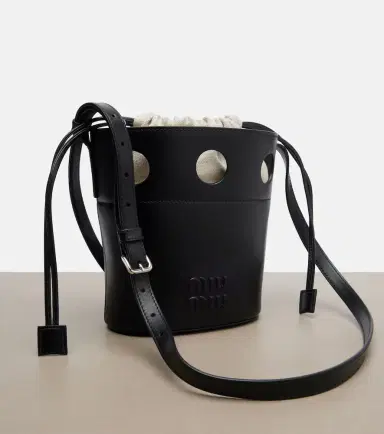 Miu Miu Leather bucket bag | Thumbnail 4 Miu Miu Leather bucket bag | Thumbnail 4