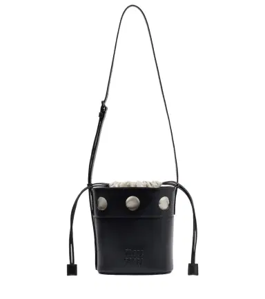 Miu Miu Leather bucket bag | Thumbnail 1 Miu Miu Leather bucket bag | Thumbnail 1