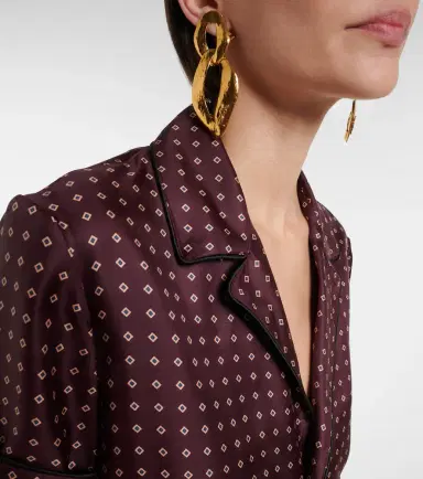 Saint Laurent Printed silk shirt | Thumbnail 3