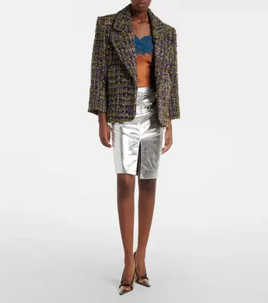 Saint Laurent Wool-blend tweed jacket | Thumbnail 4