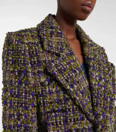 Saint Laurent Wool-blend tweed jacket | Thumbnail 6