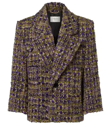 Saint Laurent Wool-blend tweed jacket | Thumbnail 1