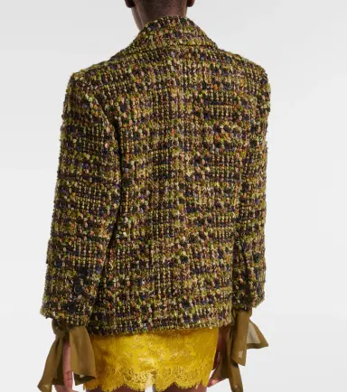 Saint Laurent Wool-blend tweed jacket | Thumbnail 6