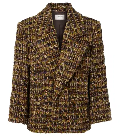 Saint Laurent Wool-blend tweed jacket | Thumbnail 1