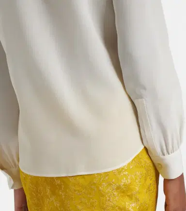 Saint Laurent Tie-neck silk blouse | Thumbnail 3