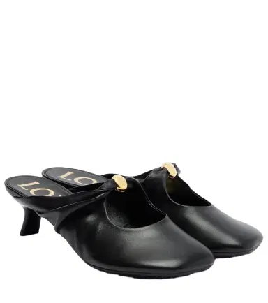 Loewe Pebble Soft leather mules | Thumbnail 1 Loewe Pebble Soft leather mules | Thumbnail 1