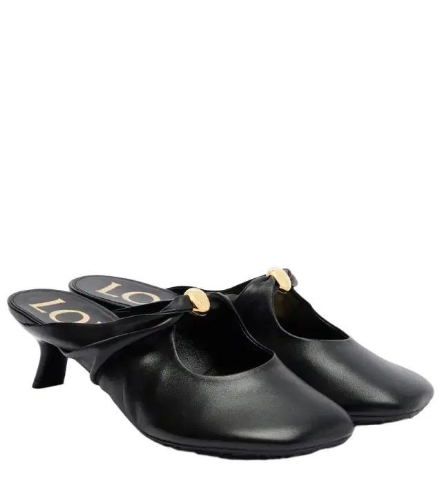 Loewe Pebble Soft leather mules