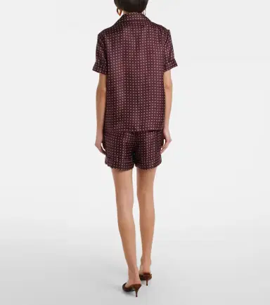 Saint Laurent Printed silk satin shorts | Thumbnail 5 Saint Laurent Printed silk satin shorts | Thumbnail 5