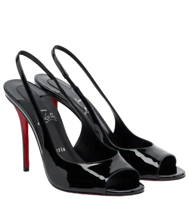 Christian Louboutin Miss Z patent leather slingback sandals
