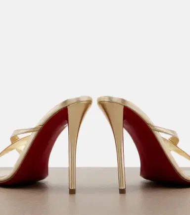 Christian Louboutin Mulazee Cross metallic leather sandals | Thumbnail 2