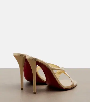 Christian Louboutin Mulazee Cross metallic leather sandals | Thumbnail 4