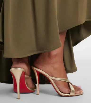 Christian Louboutin Mulazee Cross metallic leather sandals | Thumbnail 6